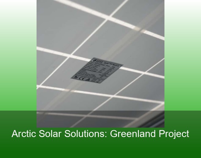 Arctic Solar Solutions: Greenland Project
